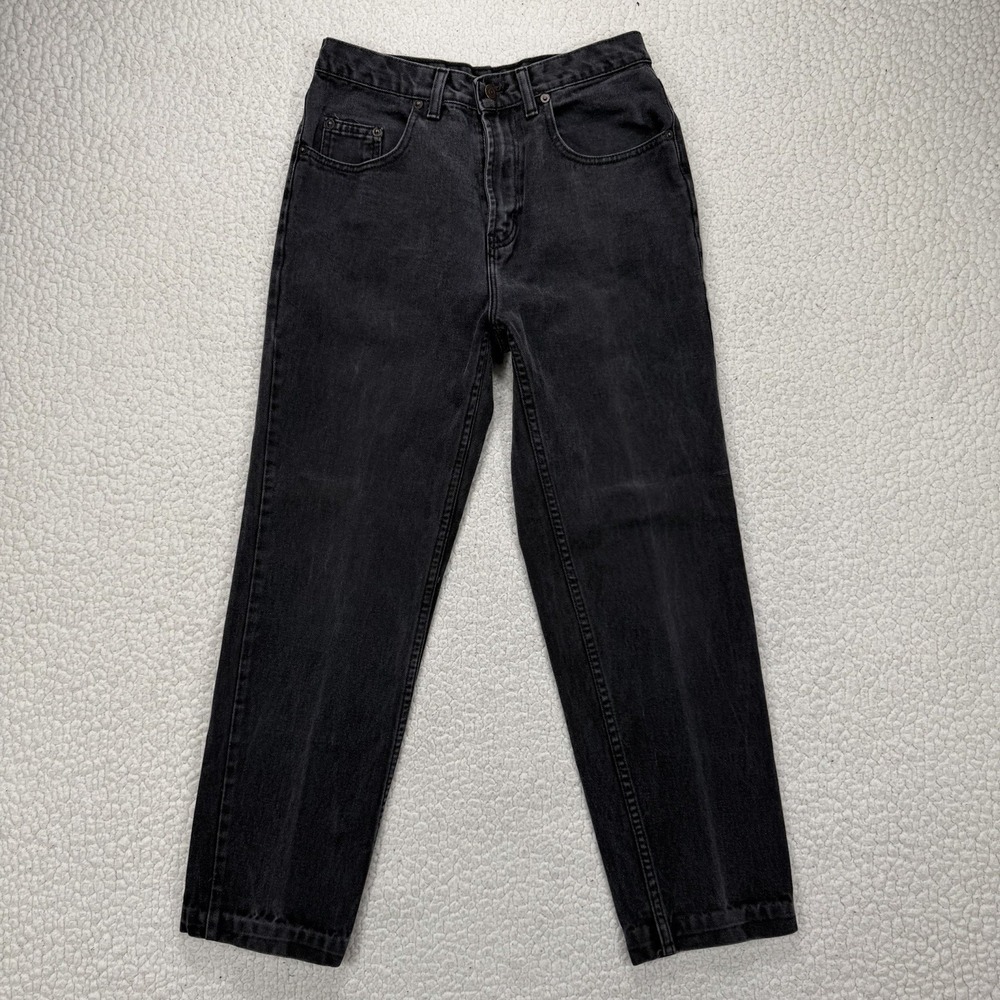 Jordache Basics Jeans Men's 27x27 Black Denim Straight Y2K Casual Streetwear - Picture 2 of 10